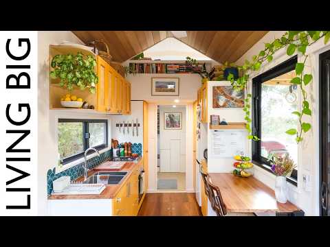 Mortgage-Free at 30 in Their Self-Built Off-Grid Tiny House