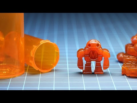 Melting pill bottles into robots. (The Plastic Recycling Episode)