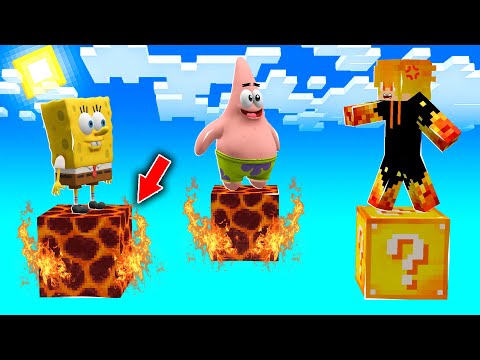 ماين كرافت لكن بلكة حظ ولازم احرر سبونج بوب و بسيط😰