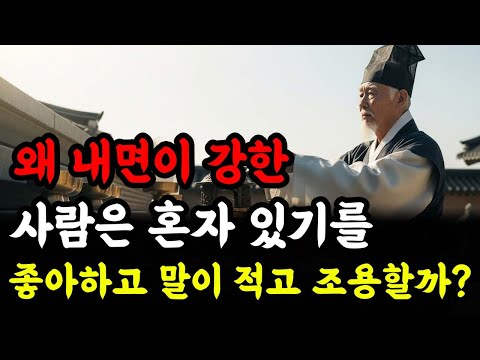 왜 내면이 강한 사람은 혼자 있기를 좋아하고 말이 적고 조용할까? | 인생 철학 | 고인의 가르침