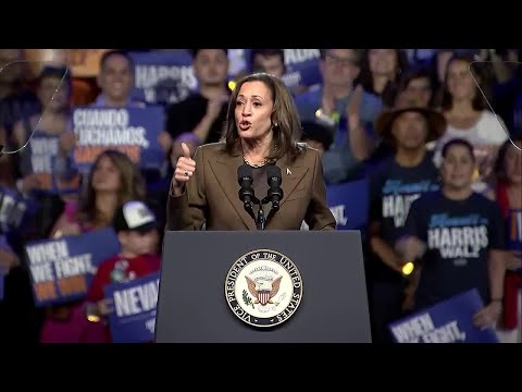 Kamala Harris holds campaign rally in downtown Las Vegas