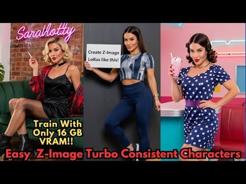 Create Perfect CONSISTENT AI CHARACTERS using Z Image Turbo LoRAs (LoRA Training Tutorial)