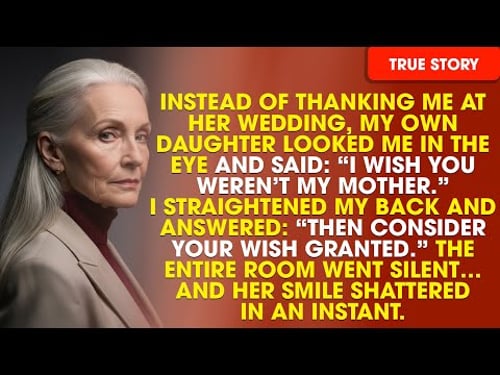 My Daughter Said: “I Wish You Weren’t My Mother” At Her Wedding — So I Did What No One Expected