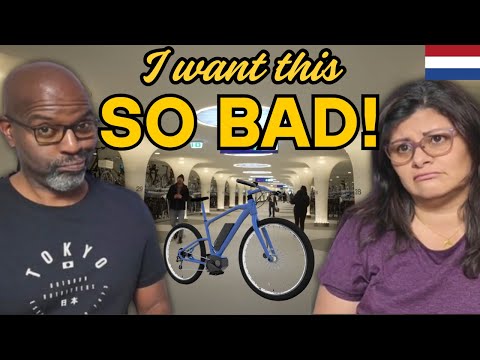 Americans React to Amsterdam's MASSIVE Underground Bike Garage