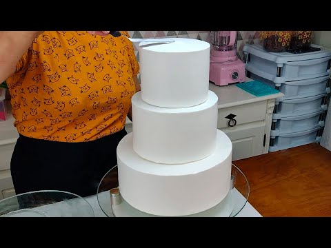 BOLO DE 3 ANDARES PARA 70 PESSOAS / DECORAÇÃO COMPLETA / COMO FAZER ROSAS DE AÇUCAR @PARIS CAKE