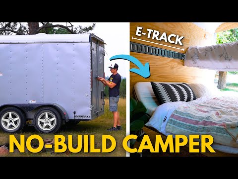 Convert ANY Cargo Trailer into a CAMPER in 1 DAY (start-to-finish)