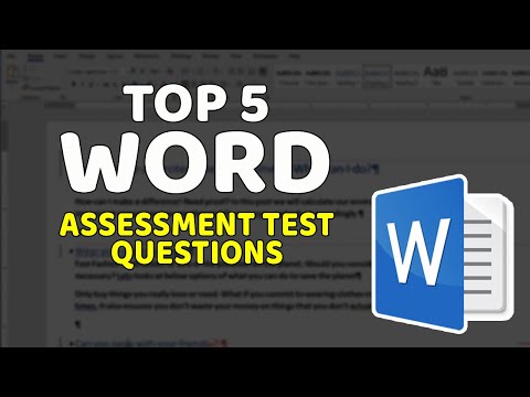 How to Pass MICROSOFT WORD ASSESSMENT TEST - Questions and Answers with Solutions