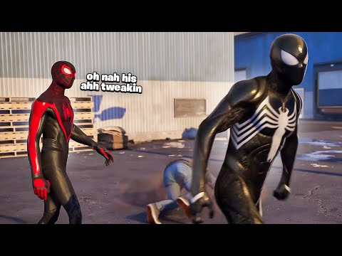 Black Suit Spider-Man got Miles Morales SHOOK.