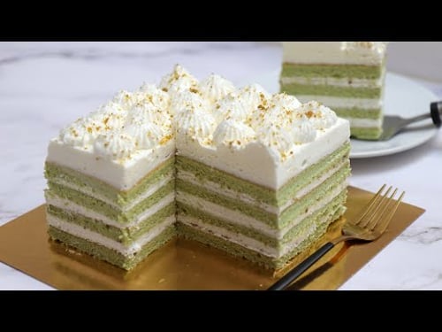 Pistachio cake recipe | Pistachio sponge cake