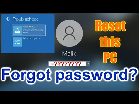 Have you FORGOT your Password? Windows is locked? I can’t log in ⛔ Reset this PC ⏩