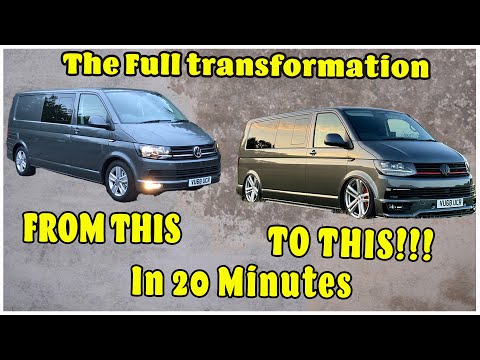 VW T6 Full transformation | From Stock to Dubbed in 20mins | Van is 3 Years OLD.