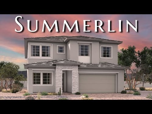 Strip VIEWS?! Floating Staircase?! New Build Home Tour