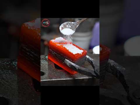 Marvelous! Real Carbon Damascus Knife Process of Making.