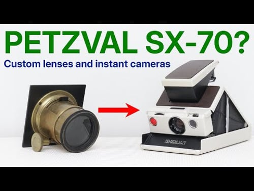 NEW MOD! - I made a Petzval-like SX-70 - a talk about custom lenses on instant cameras