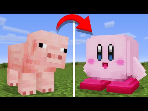 I remade every mob into Kirby in Minecraft