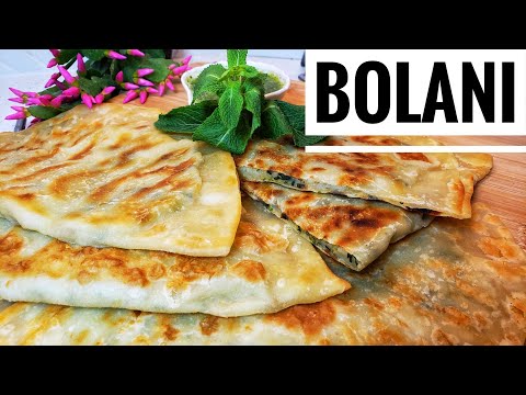 BOLANI, AFGHAN FLATBREAD, VEGETARIAN STUFFED FLATBREAD STREET FOOD بولانی کچالو برای افطار رمضان