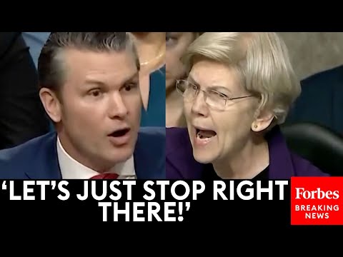 JUST IN: Elizabeth Warren Directly Confronts Pete Hegseth About His 'Behavior Towards Women'