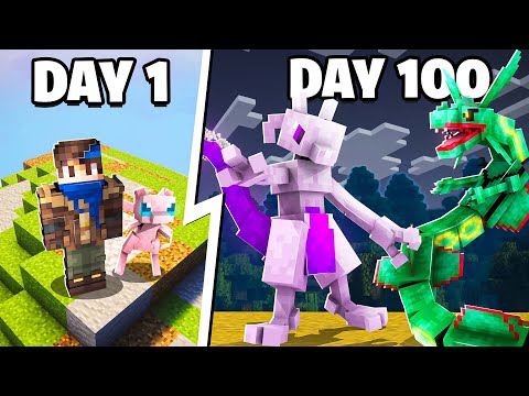 I Spent 100 DAYS as a LEGENDARY POKEMON TRAINER Against My Rival! Here's What Happened...