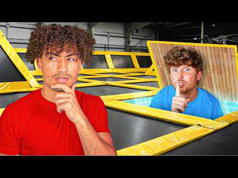 EXTREME HIDE & SEEK IN TRAMPOLINE PARK!