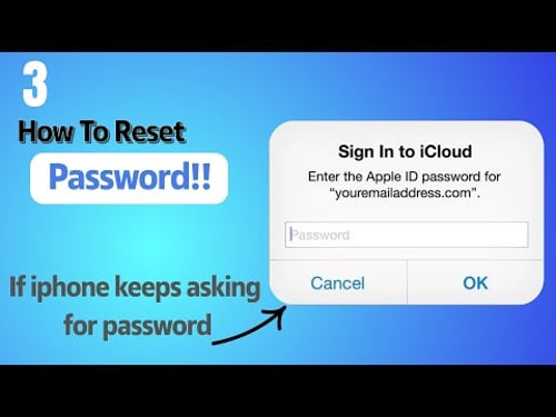 Forgot your Apple ID (iCloud) Password ? iPhone Keeps Asking For Apple ID Password |Scenario 3️⃣2025