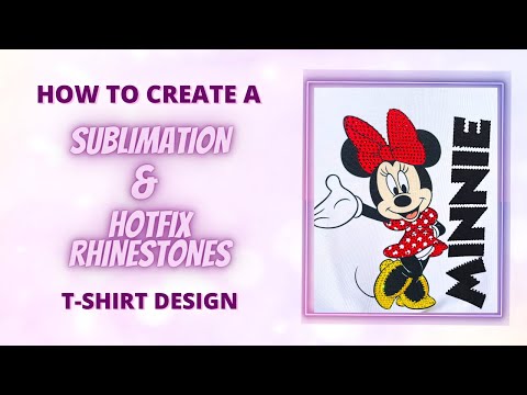 SUBLIMATION AND RHINESTONES T-SHIRT | CUT WITH CRICUT EXPLORE AIR 2