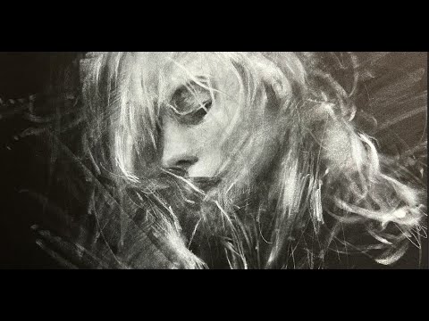 Drawing with white on black paper