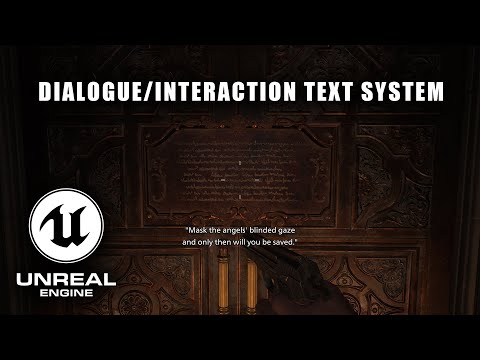 Create a Resident Evil Style Dialogue System in Unreal Engine 5 | Object Interaction Dialogue