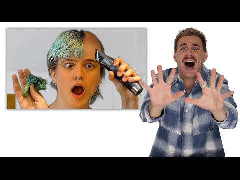 Hairdresser Reacts to SHOCKING Buzzcut and Hair Color Transformations