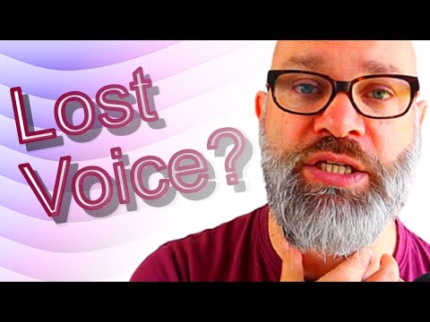How To Get Your Voice Back Fast - when you've lost it