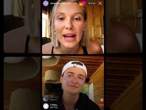 Millie Bobby Brown and Noah Schnapp full instagram livestream August 7th 22 (friendship day)