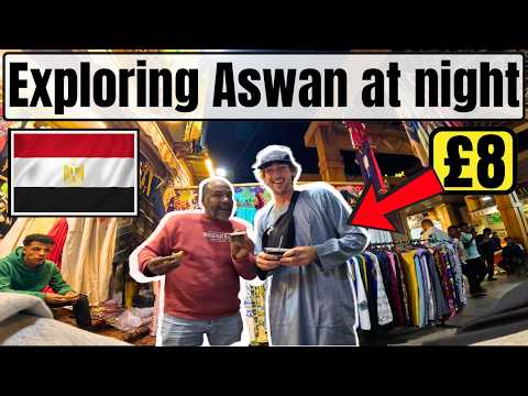 Exploring Aswan, Egypt at Night: Egyptian Ferrari, Lively Markets, and My New Outfit!!
