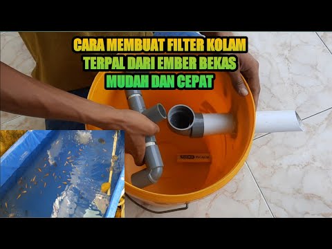 🔴HOW TO MAKE A TARPAULIN POND FILTER FROM A USED BUCKET EASY AND QUICK