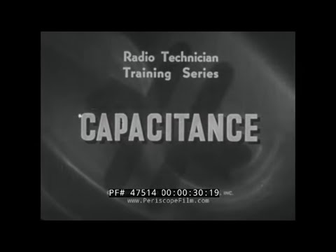 1943 U.S. NAVY WWII ERA RADIO TECHNICIAN TRAINING FILM - CAPACITANCE OHMS LAW 47514