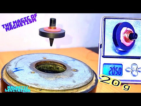 LEVITRON levitating spinning top | how to make a levitron from scratch | magnetic levitation.diy