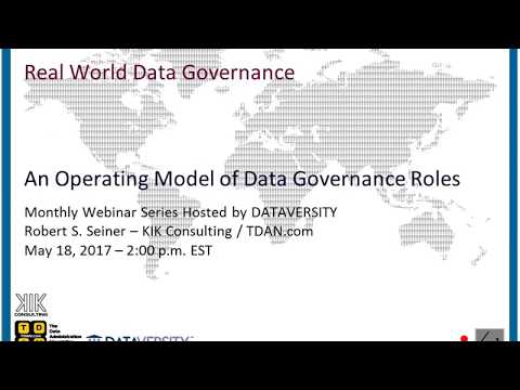 An Operating Model of Data Governance Roles