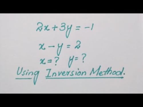 FrancellOlympiad Math Matrix ProblemllX=? Y =?Inversion Methodll #matholympiad#matrix#matricquestion
