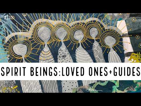 Gel Print Spirit Beings Collage | Honor Loved Ones!