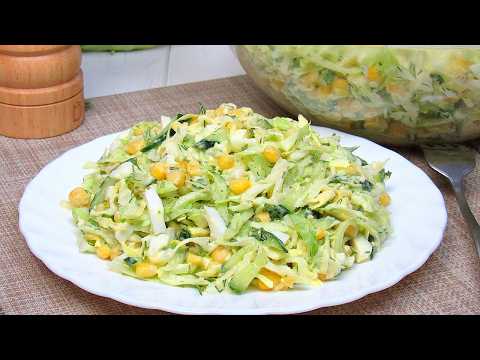 3 CABBAGE SALADS for EVERY DAY! Simple, quick, and delicious salad recipes