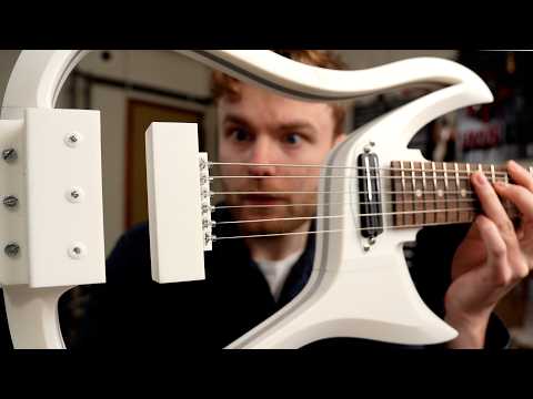 Magnetically hovering guitar strings (I can't believe this worked!)