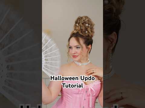 Historic Halloween updo! #halloween2025 #hairstyle #bridgerton