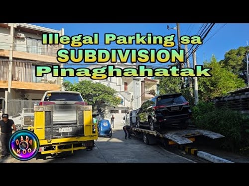 Reklamong illegal parking sa isang village, tinugunan ng SOG, MMDA