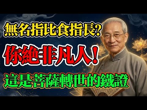 南懷瑾道破天機:無名指若長過食指,是來兌現大願的轉世菩薩,命中註定要成大事!#佛教 #佛家 #佛法 #佛學知識 #佛學智慧 #修心修行 #因果正見 #生死因果 #南懷瑾 #無名指秘密 #因果輪回