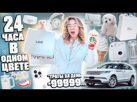 24 ЧАСА В ОДНОМ ЦВЕТЕ🤍 *версия 2025г* - БЕЛЫЙ!