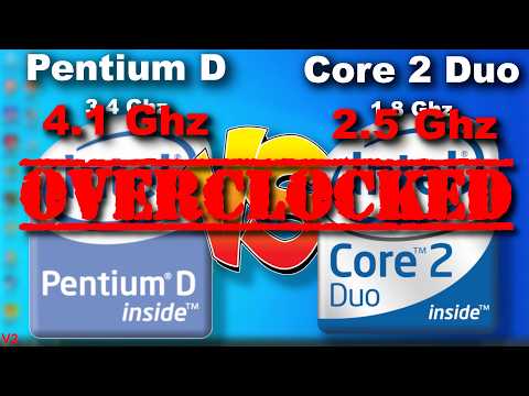 Will it Pull Ahead at 4.1 Ghz? Overclocked Pentium D vs Overclocked Core 2 Duo - D 945 vs Duo E4300