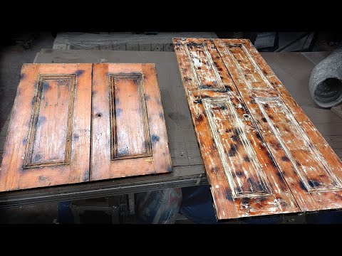 Renovate and repair 164 year old cupboard doors