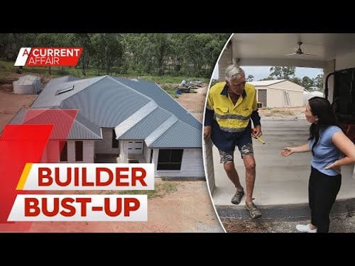 Great-grandfather living in a caravan after bust-up with builder | A Current Affair