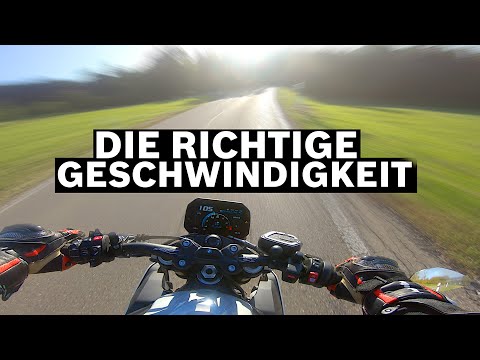 Die richtige Kurvengeschwindigkeit auf dem Motorrad finden