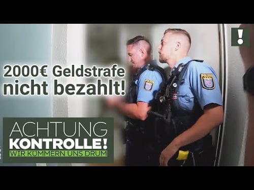 "Wenn du nicht zahlst, müssen wir dich in die JVA MITNEHMEN!" | Achtung Kontrolle