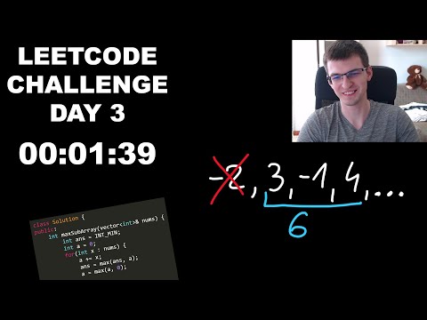 LeetCode Challenge Day 3 - Max Subarray