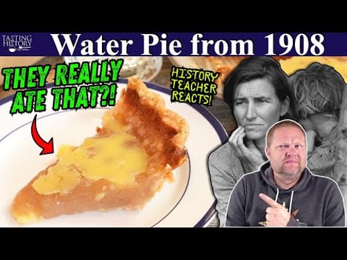 “Depression Era” Water Pie | Tasting History with Max Miller | History Teacher Reacts